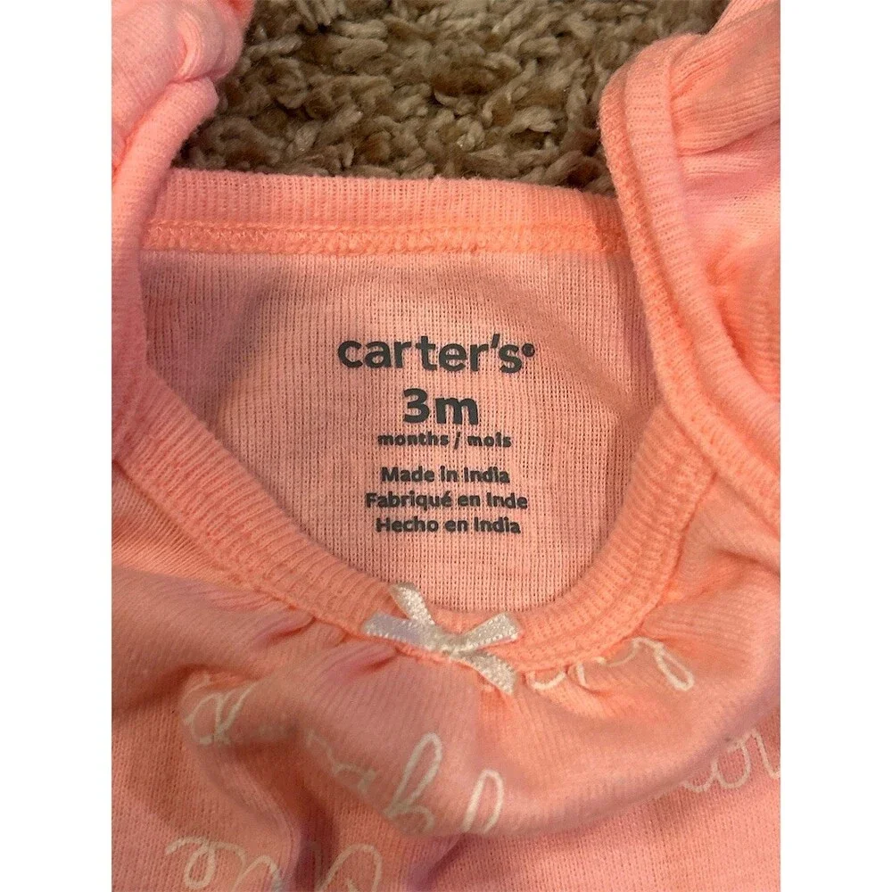 Baby Girl Lot of 5 clothing  0-3 Months Multicolor
